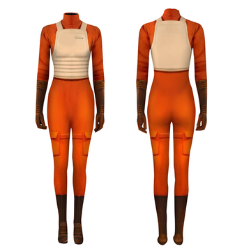 Visions Season 2 Costume Orange Cosplay Jumpsuit For Kids Female Halloween Carnival Suit